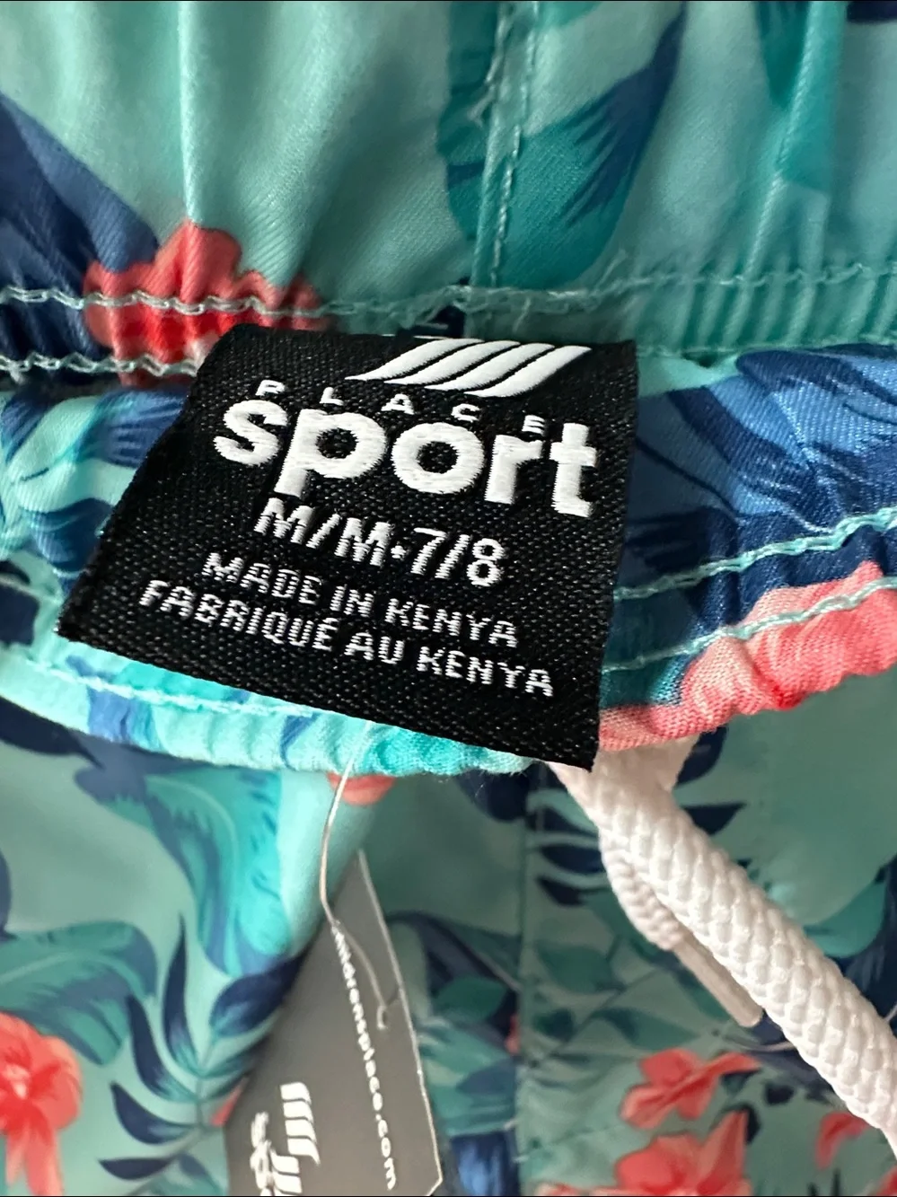 NWT The Children's Place Sport Boys Floral Swim Shorts with Coral Flowers